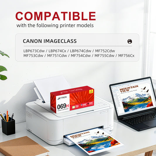 069H 069 Toner Cartridge Compatible for Canon 069H Toner Cartridge Work for Canon imageCLASS LBP673Cdw LBP674Cx LBP674Cdw MF752Cdw High Yield for Canon 069 toner cartridge set 4 Pack