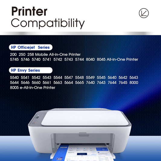 62XL Ink Cartridges for HP 62 Ink for Envy 5540 5640 5660 7644 7645 OfficeJet 5740 8040 Printer (Black, Tri-Color, 2-Pack)