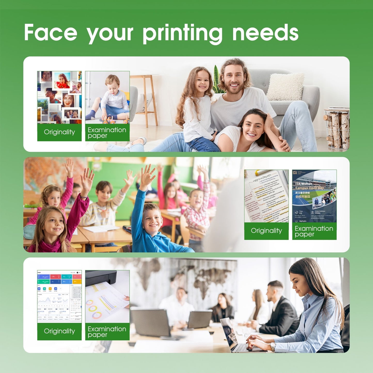 68XL 68e Ink Cartridges Black Color Combo Pack Compatible for HP 68XL Ink Cartridges for HP Ink 68 Black and Tri-Color Works Envy 6100e 6500e Series 2-Pack