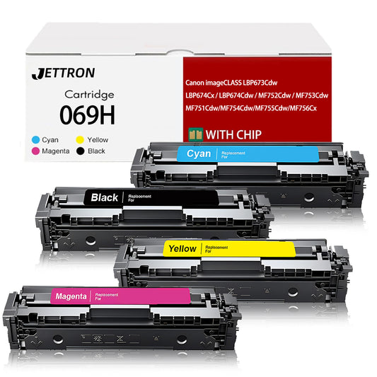 069H 069 Toner Cartridge Compatible for Canon 069H Toner Cartridge Work for Canon imageCLASS LBP673Cdw LBP674Cx LBP674Cdw MF752Cdw High Yield for Canon 069 toner cartridge set 4 Pack