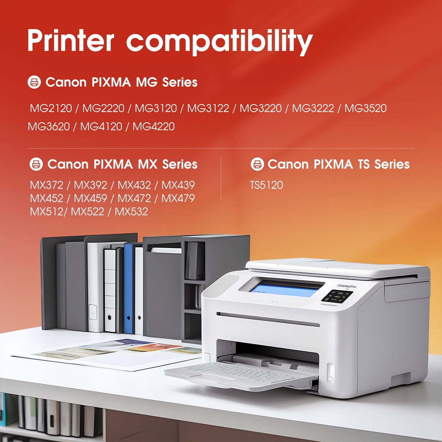 240XL Ink Cartridges for Canon Ink 240 and 241 PG-240XL CL-241XL for Canon Pixma MG3620 MG3520 MG3220 MG2220 MX472 MX452 MX512(1 Black, 1 Tri-Color)