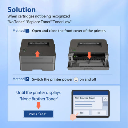 830XL Toner Cartridges Compatible for 830XL Brother Toner Cartridge Work for Brother HL-L2460DW DCP-L2640DW HL-L2405W MFC-L2820DW HL-L2480DW HL-L2400D Printer (4 Black)