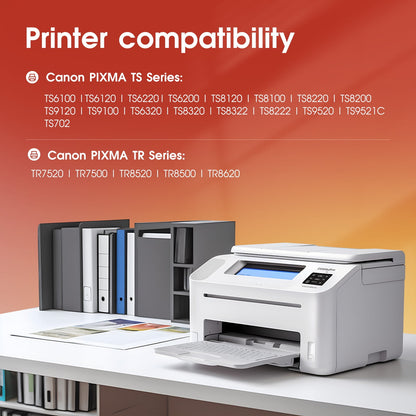 280 281 Ink Cartridge for Canon ink 280 and 281 for PG280 and CL281 for Canon Printer Ink for Canon PIXMA TR7520 TR8520 TR8620 TR8500 TS8222 TS8320 TS8322 TS8120 TS9120 Printer(5-Pack)