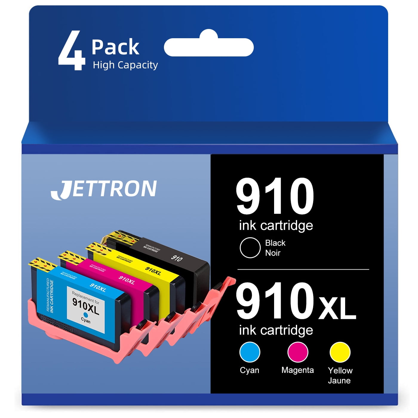 910XL Ink Cartridges for HP 910 910XL Ink Cartridge for HP OfficeJet Pro 8025 8020 8028 HP OfficeJet 8010 8015 8018 8022( Black,Cyan,Magenta,Yellow)