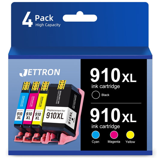 910XL Ink Cartridges for HP 910 910XL Ink Cartridge for HP OfficeJet Pro 8025 8020 8028 HP OfficeJet 8010 8015 8018 8022( Black,Cyan,Magenta,Yellow)